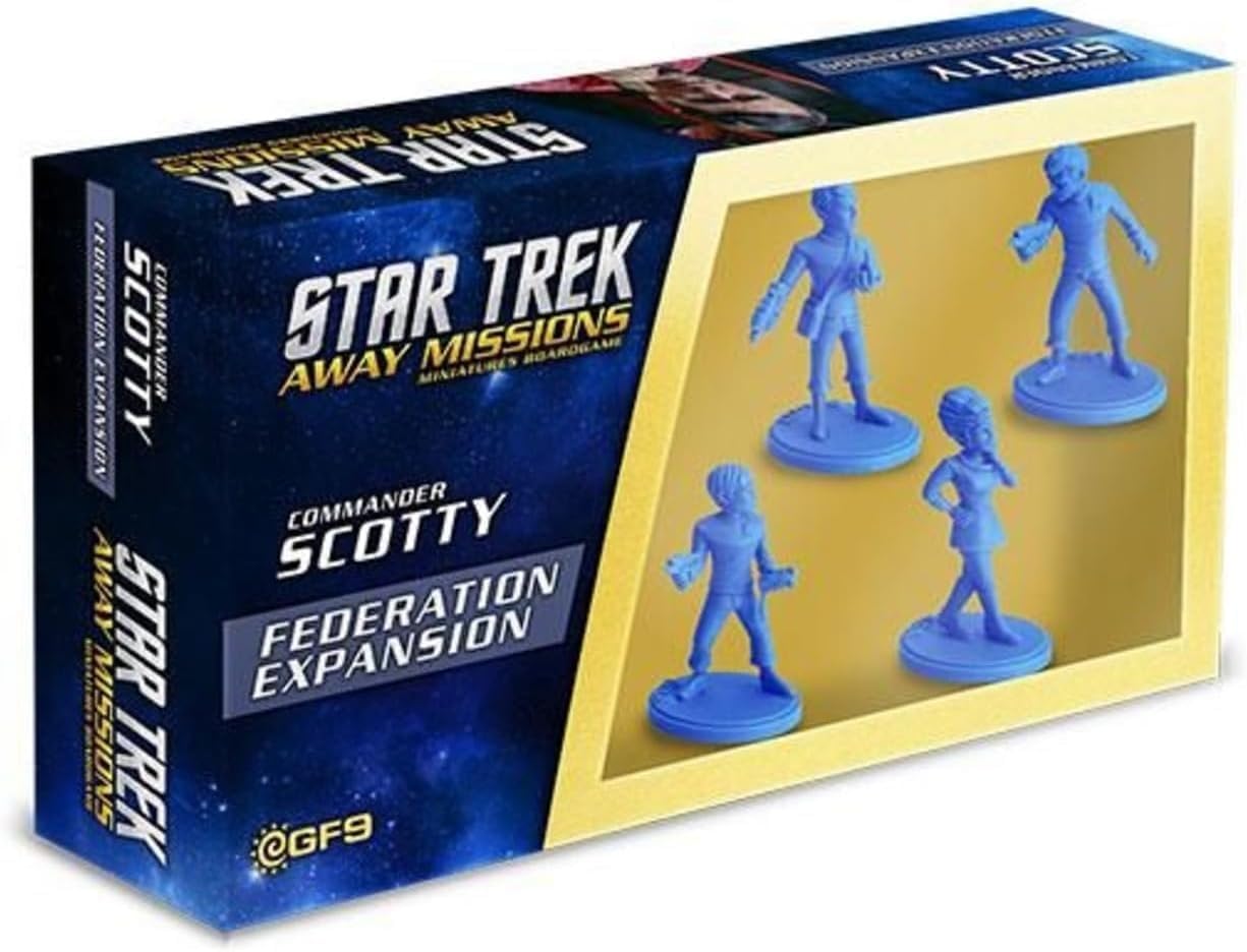 Gale Force Nine Star Trek: Federation Extension - Commander Scotty Away Team