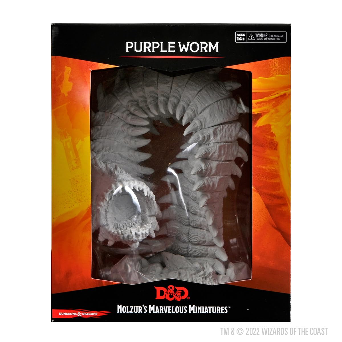 WizKids D&D Nolzur's Marvelous Miniatures Purple Worm Unpainted Figure 6