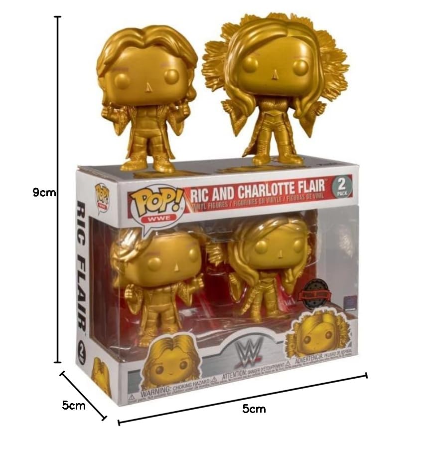 ¡WWE Ric y Charlotte Flair excluyen Funko 42050 Pop! Vinilo 4