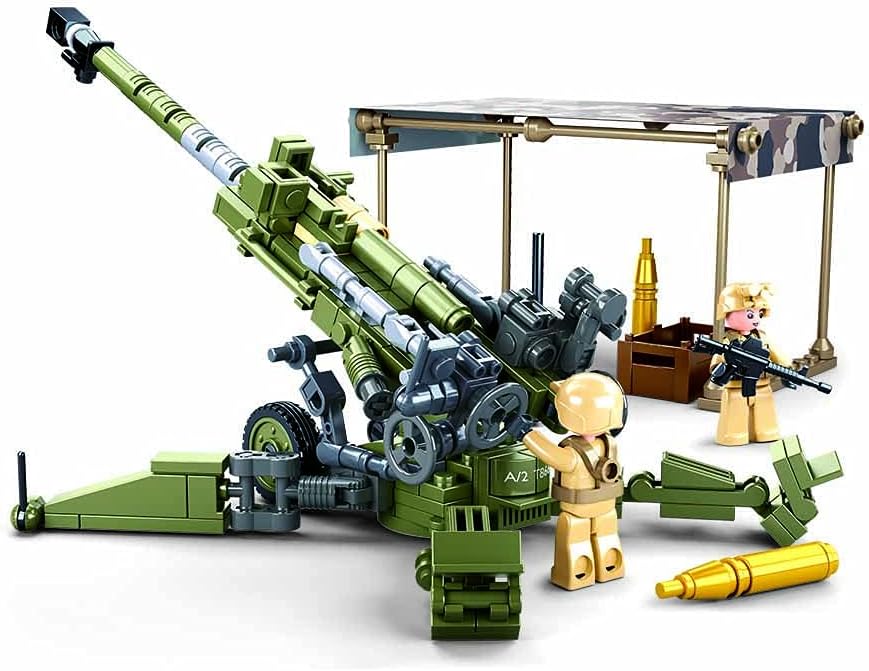Sluban M777 Howitzer Artillery Building Set - 258pcs, Multicolored, Ages 6+
