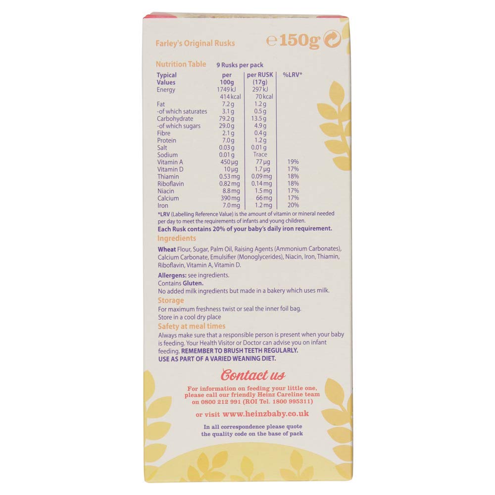 Heinz Farley's Original Rusks 150g 4