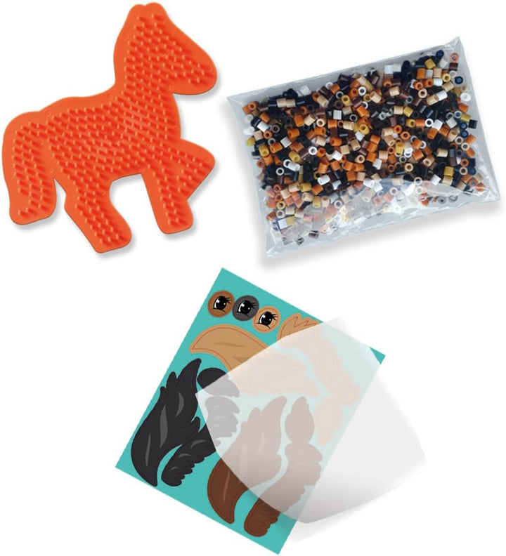 SES Creative 06214 Iron on Beads - Horse Craft Kit for Kids