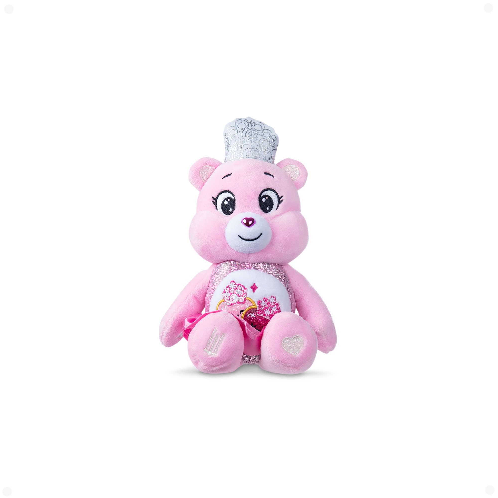 Care Bears x Wicked 22cm Plush – Love-a-Lot Bear as Glinda – Crown Edition