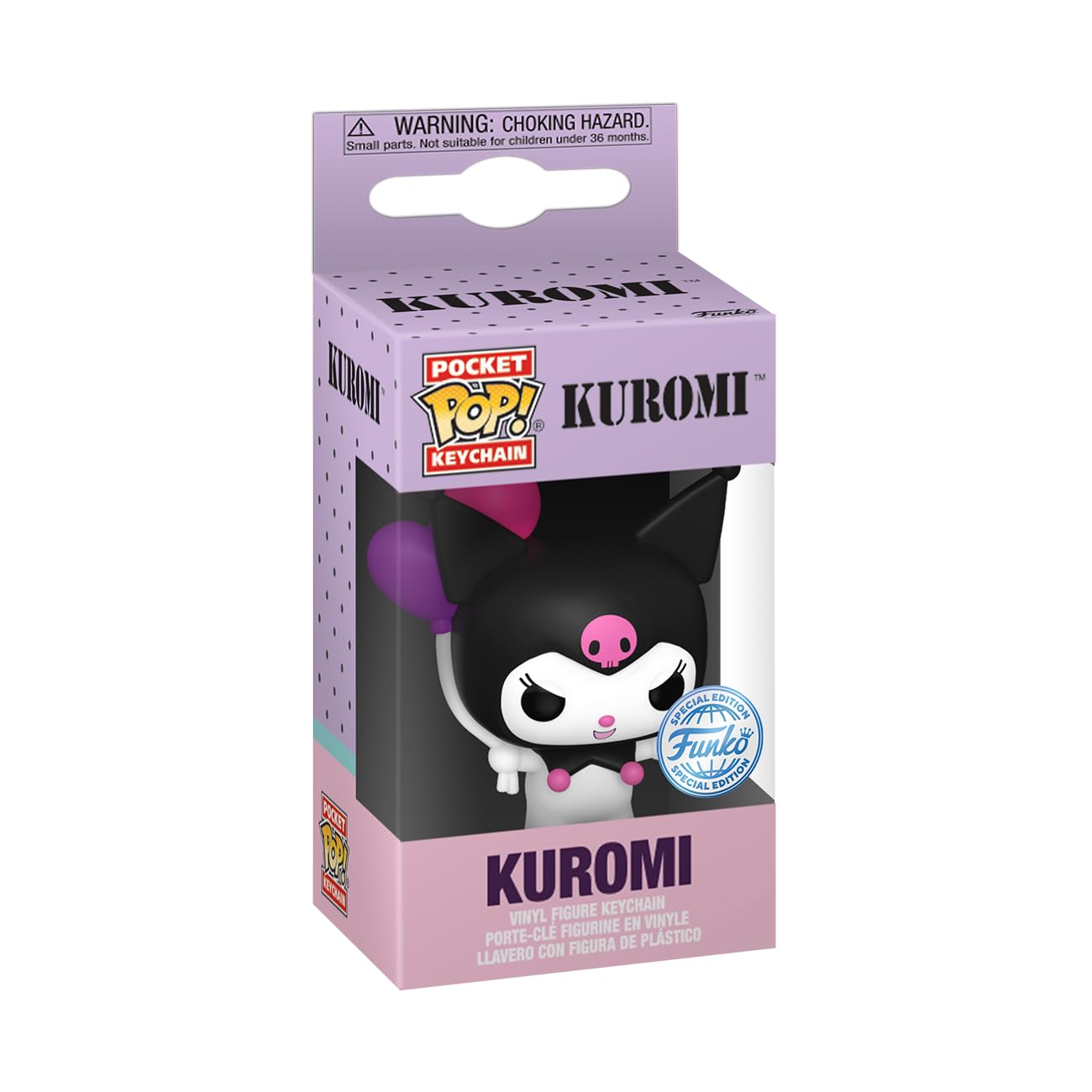 Funko POP! Keychain: Hello Kitty - Kuromi - Vinyl Figure | 4.63-inch Tall | Multicolor