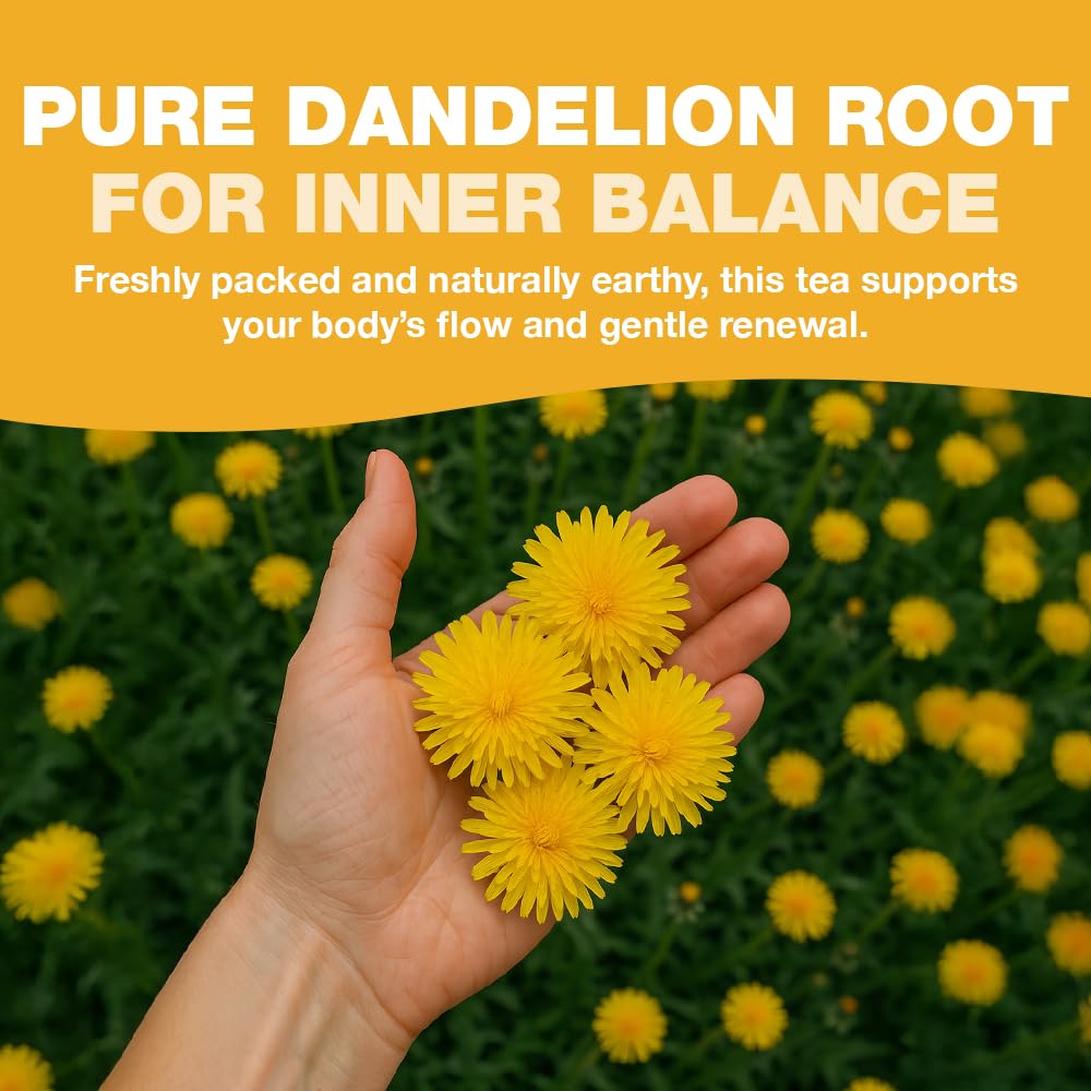 HANDPICK Dandelion Root & Leaf Tea Bags (100 Herbal Tea Bags) Caffeine-Free 5