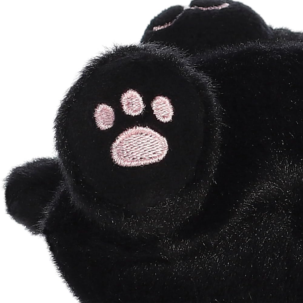 AURORA Palm Pals Twilight Black Cat Stuffed Animal | 5 Inches | Eco-Friendly | Collectible