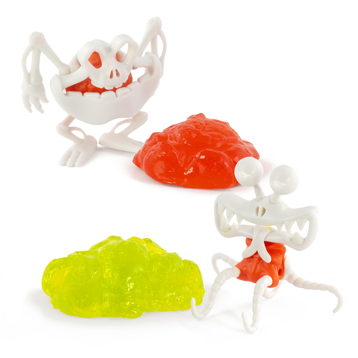 Gooblins 2 Pack - Stretch, Squeeze & Build Slime Alien Skeleton Puzzle 6
