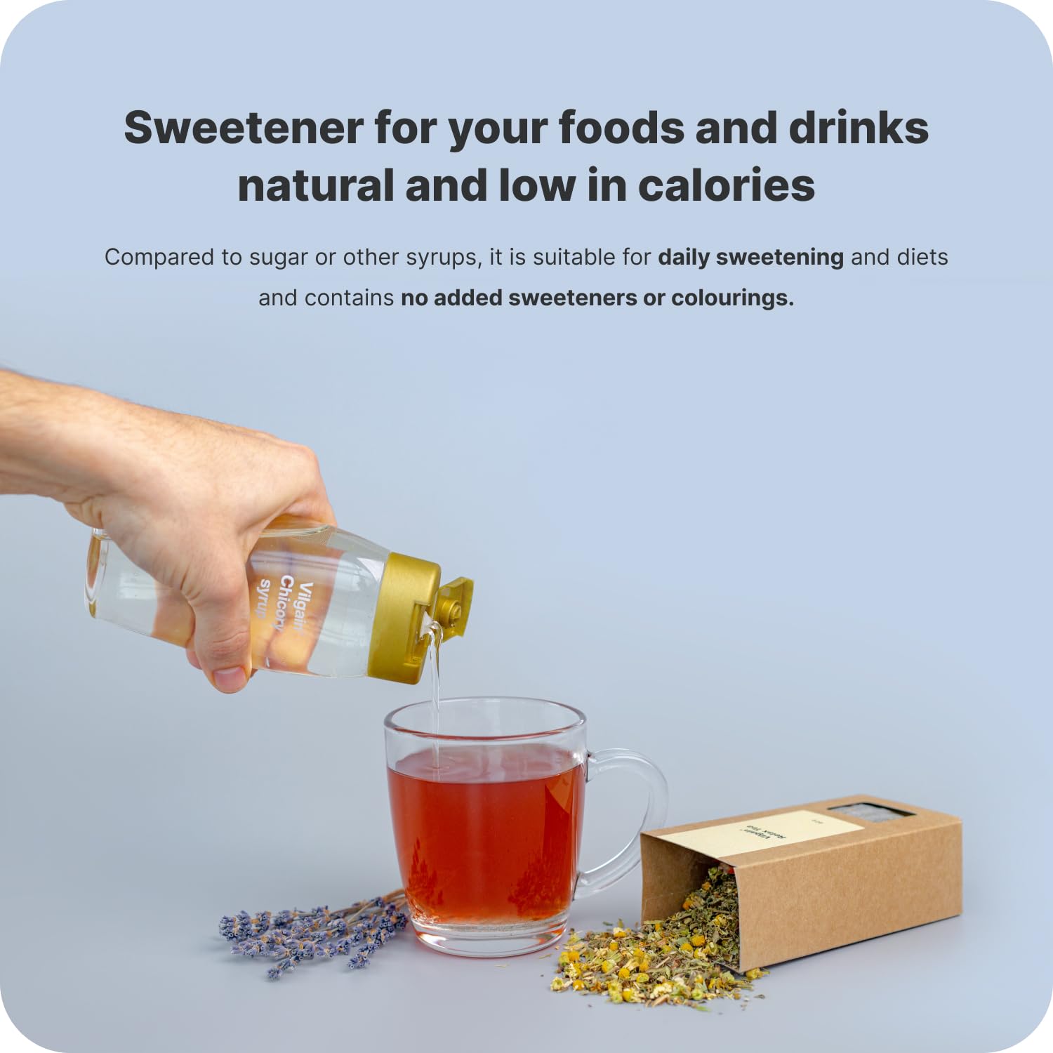 Vilgain Chicorée-Sirup | Natürlicher Süßstoff mit 69 % präbiotischen Ballaststoffen | Wenig Zucker | Diabetikerfreundlich 5