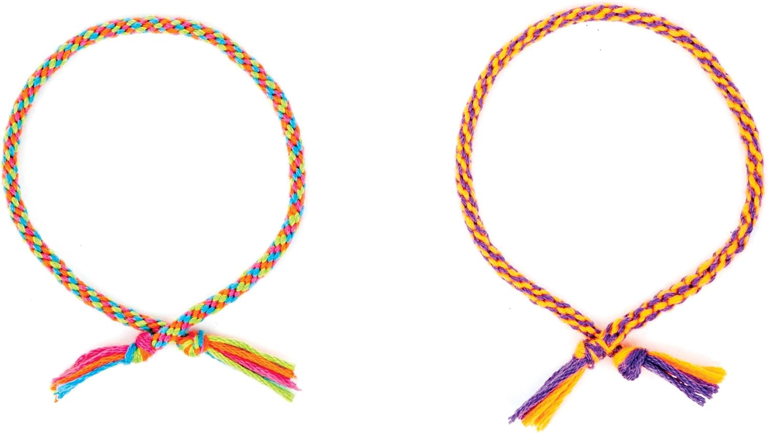 Baker Ross Make Your Own Braided Friendship Bracelets Craft Kit - Kumihimo Jewelry Making for Kids (Pack of 4) 4