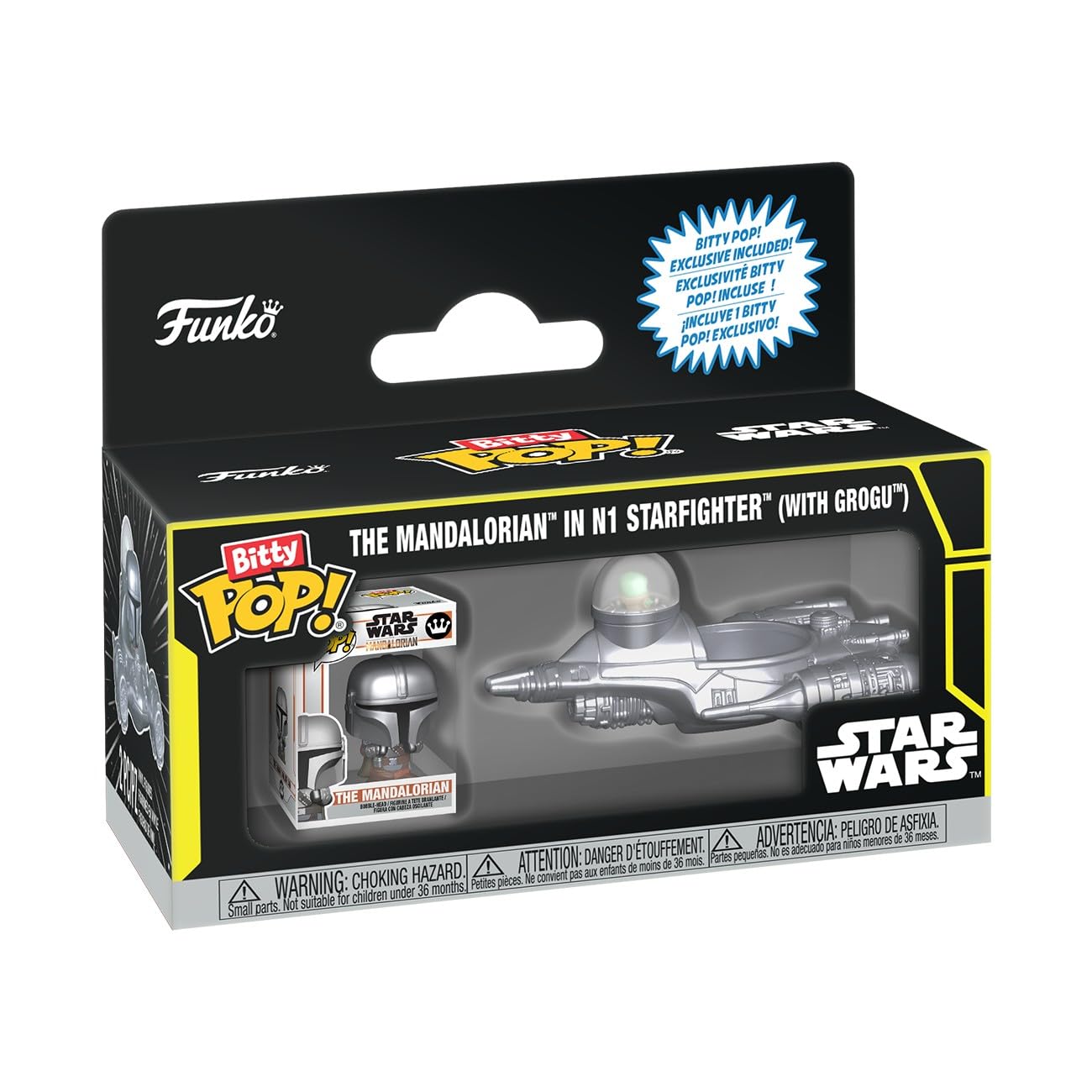 Funko Bitty POP! Ride: Star Wars - N1 with Mando | Vinyl Figure | Multicolor