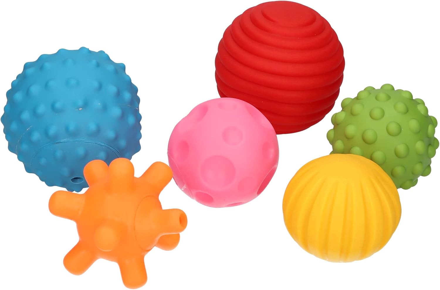My First Baby Multi Textured Sensory Soft Balls - 6 Different Textures for Tactile Development