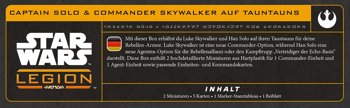 Star Wars: Legion - Captain Solo & Commander Skywalker on Tauntauns Expansion | Standard Edition | Asmodee