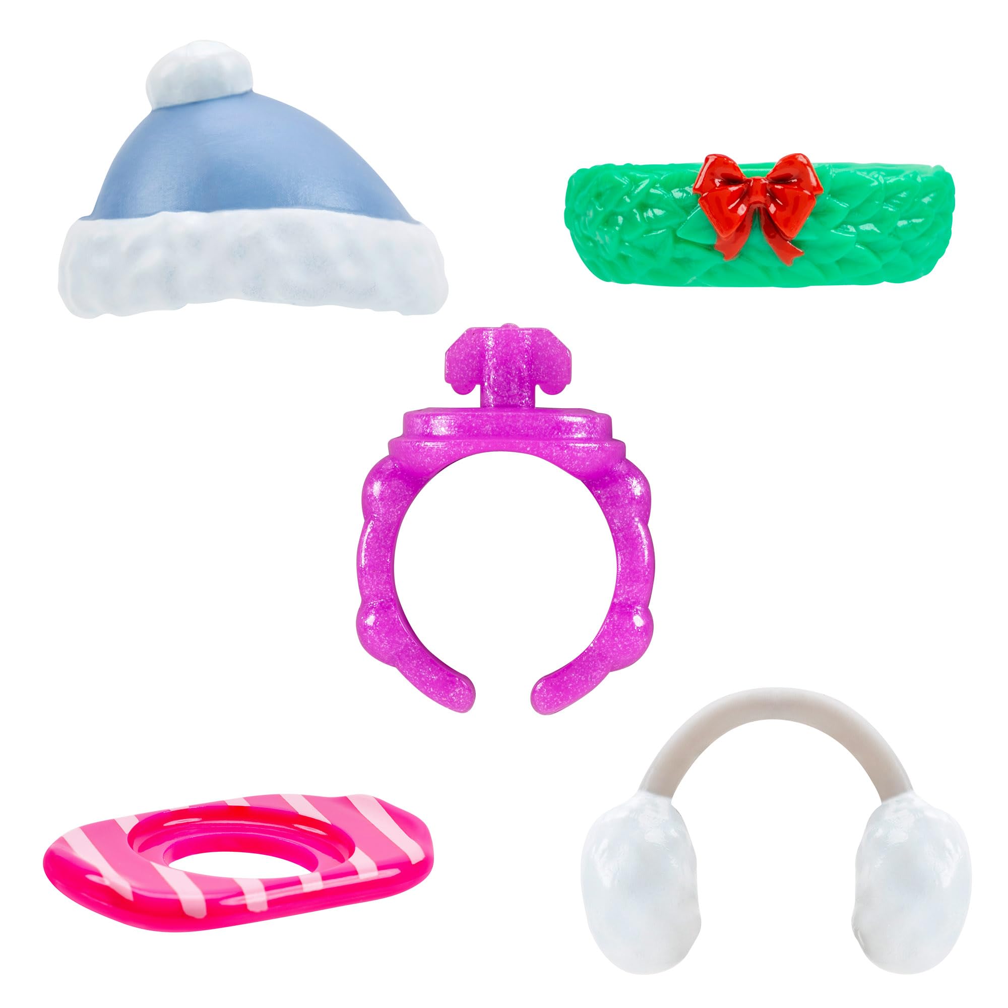 Squish-a-longs Chandra the Holiday Cupcake Clip-a-longs Mini-Squish Carrying Case with 4 Mini Figures 4