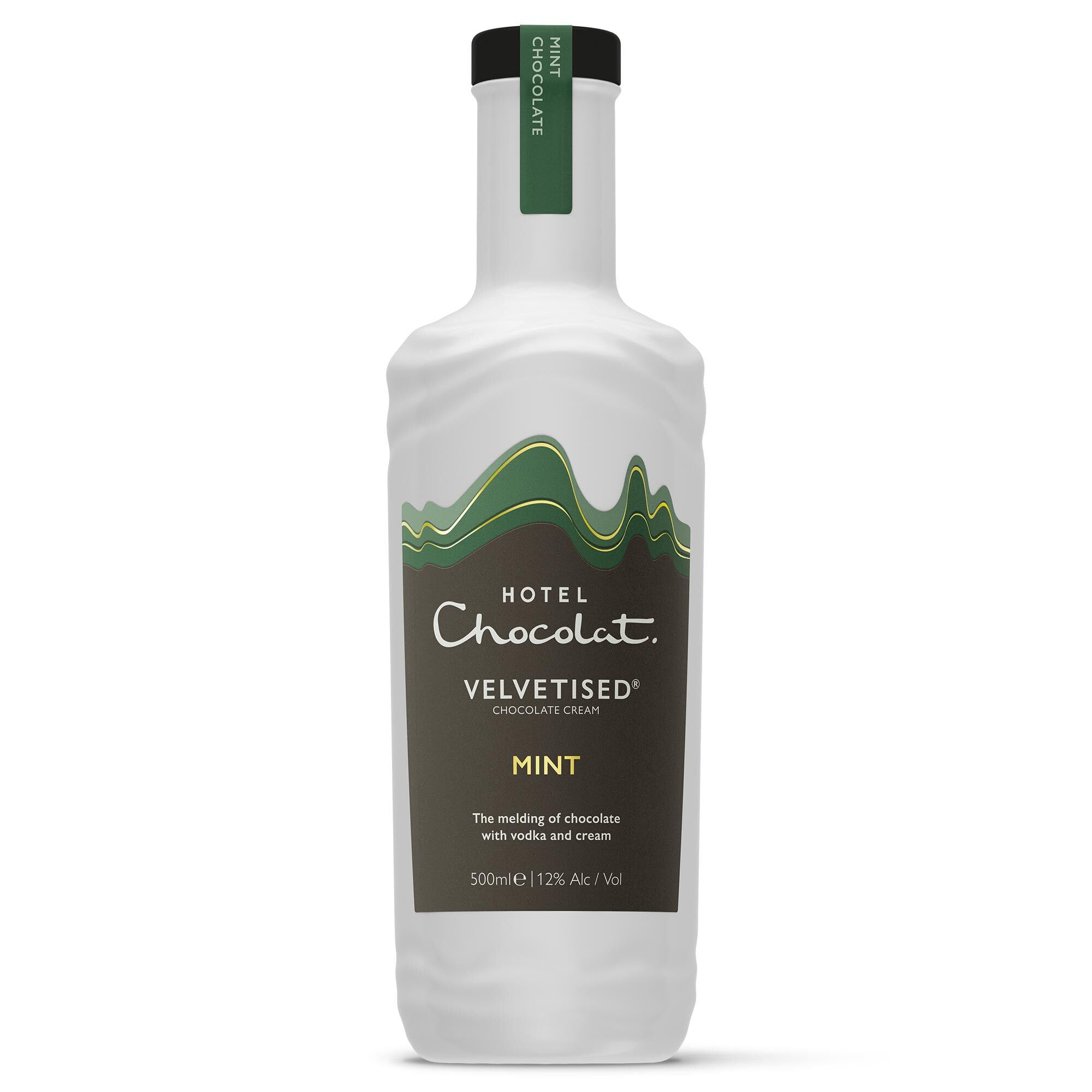 Hotel Chocolat Mint Velvetised Chocolate Cream Liqueur - 70% Dark Chocolate | 12% ABV | 500 ml