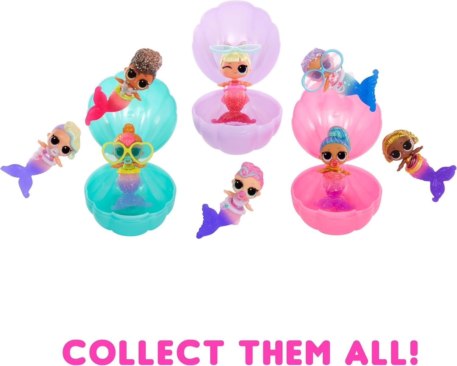 L.O.L. Surprise! Mermaids Baby Sisters - Colour-Changing Tails, 8 Random Dolls 4