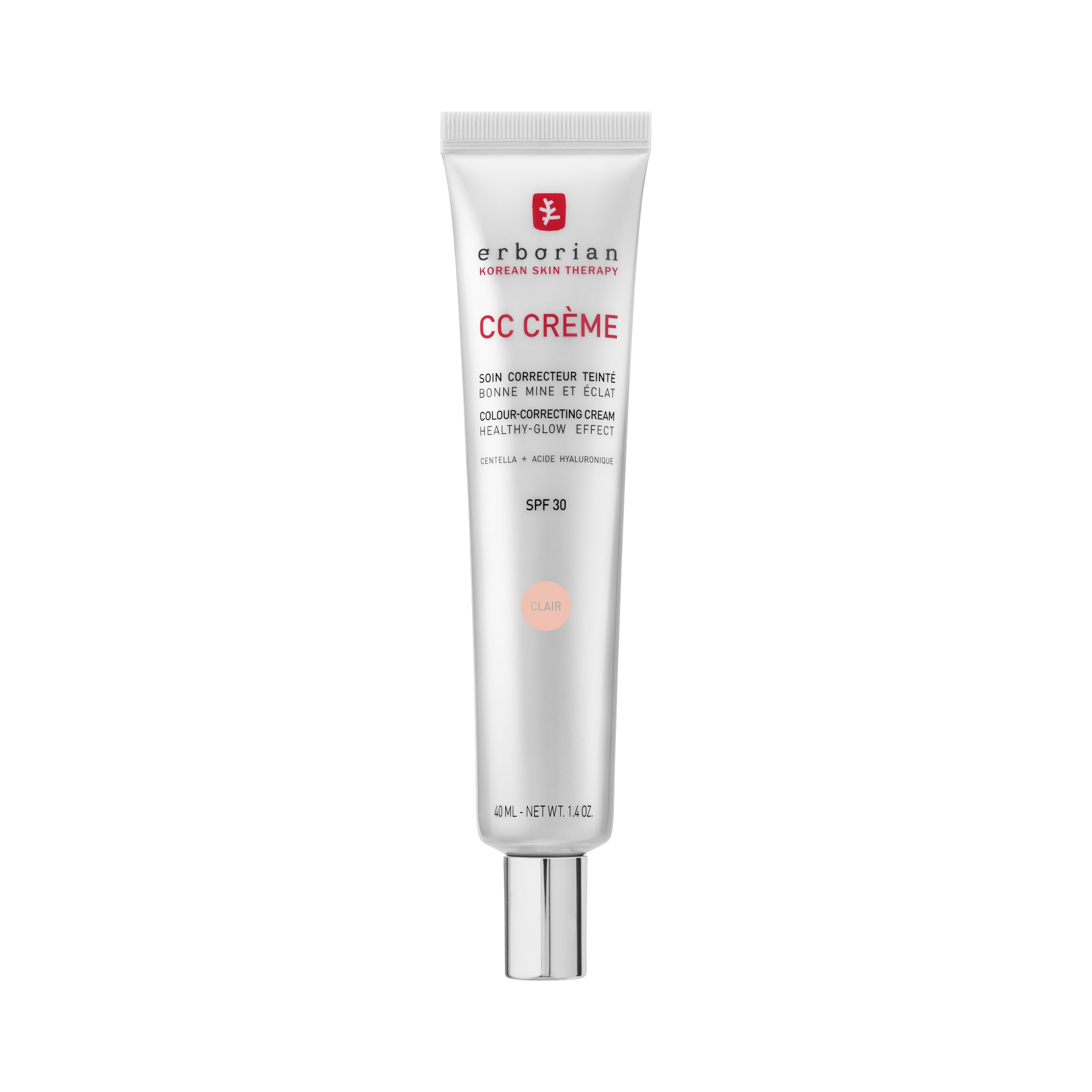 Erborian CC Cream - Color Correcting Moisturiser with Hyaluronic Acid & Centella Asiatica | SPF 30 | Clair | 40 ml