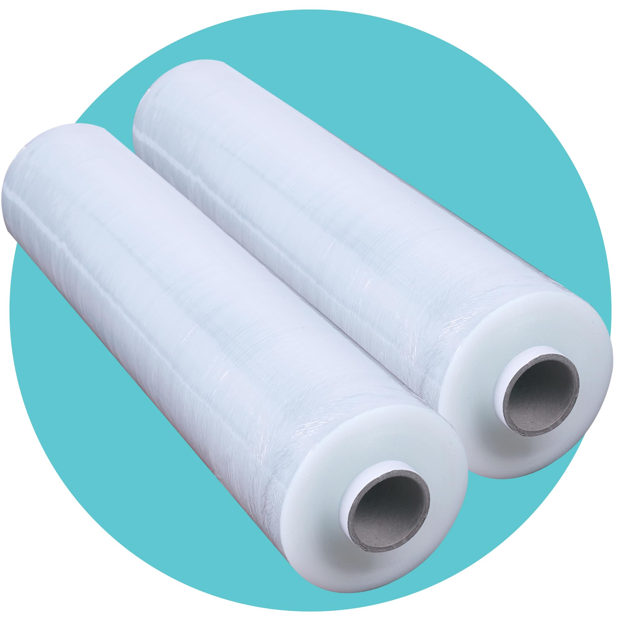 Triplast Pallet Stretch Wrap Roll - Industrial Strength 17mu, 400mm x 250m, Clear, 2 Pack 1