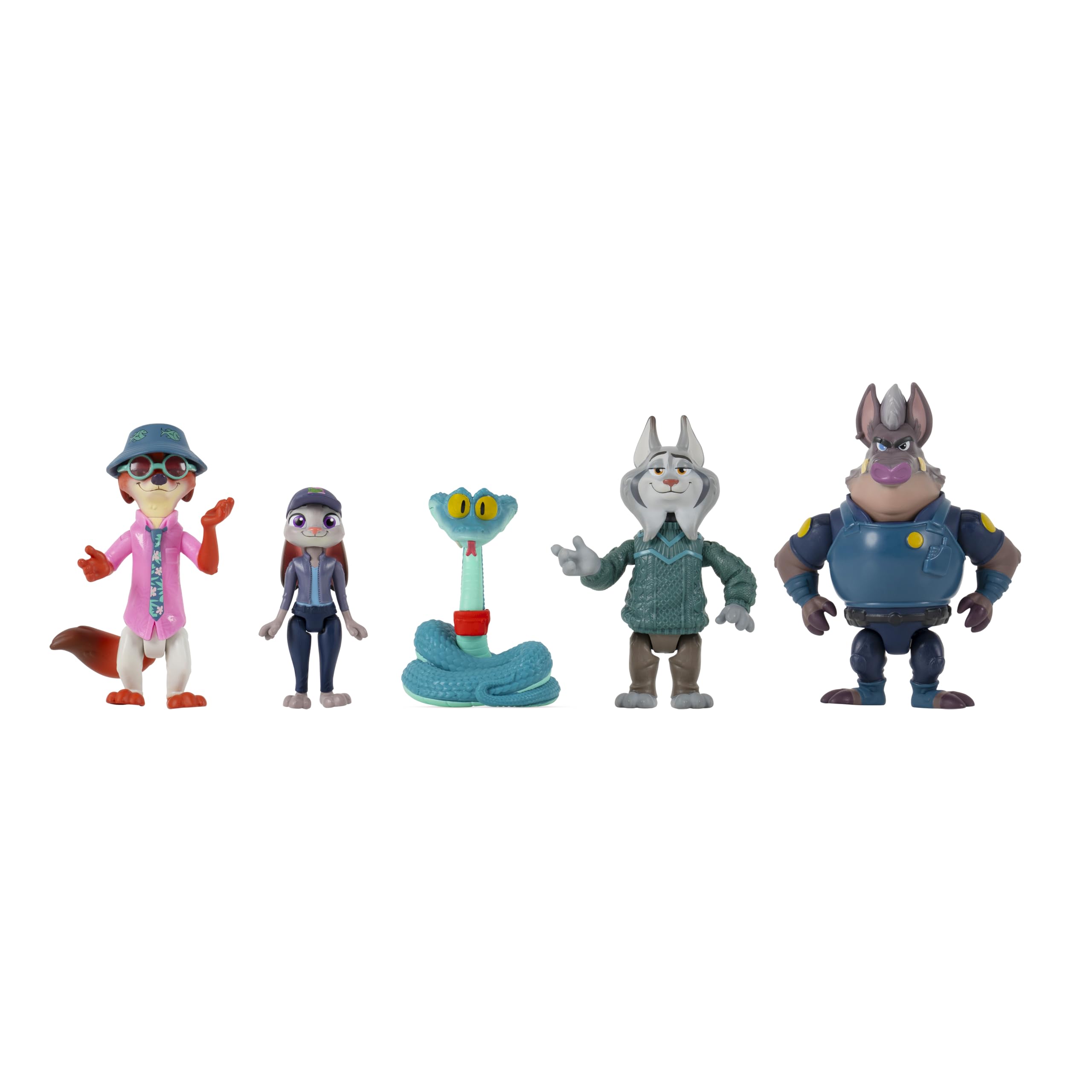 Disney Zootropolis 2 Adventure 5-Pack - Articulated 3-Inch Figures | Ages 4+