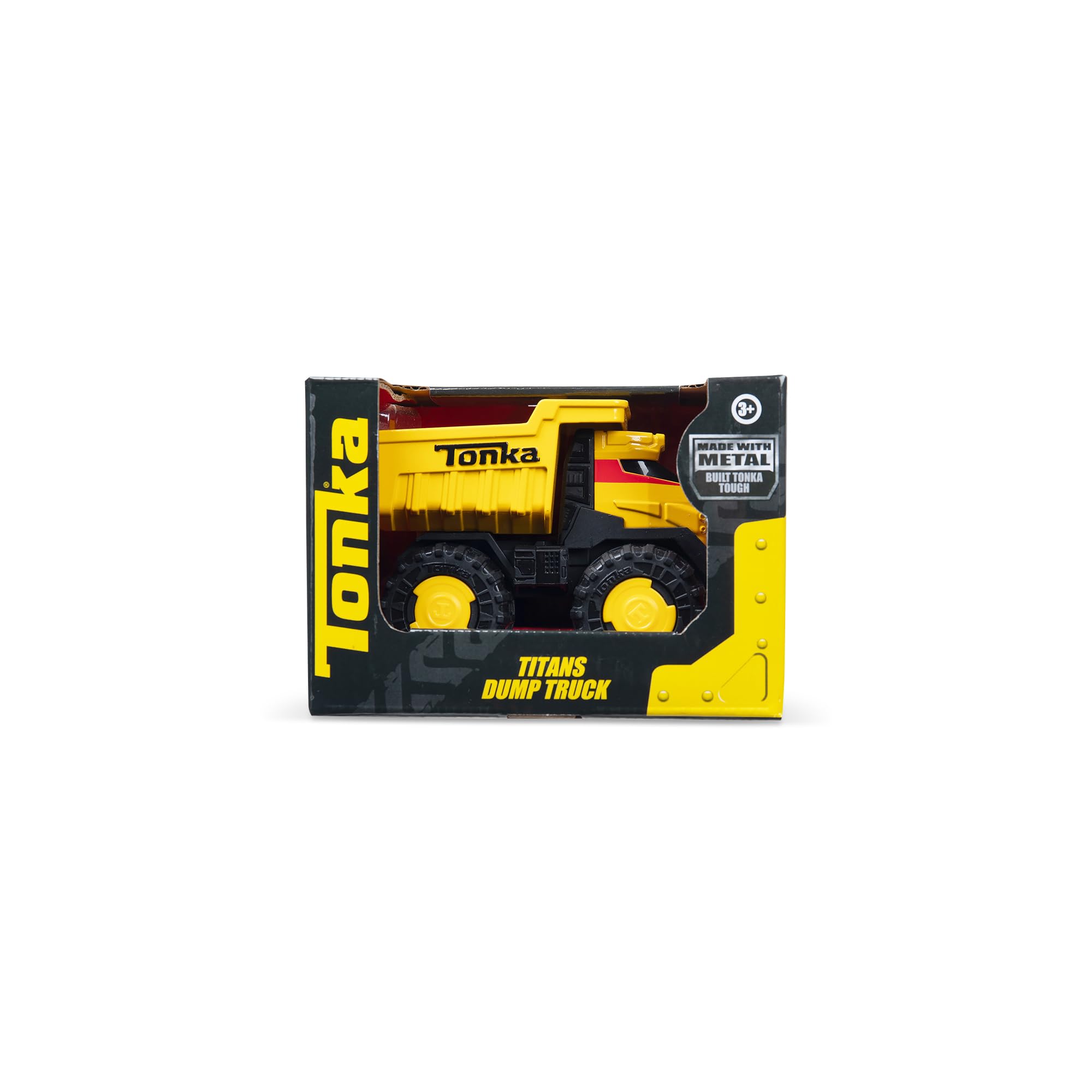 Basic Fun Tonka Steel Classics Titans Dump Truck - Stamped Steel Construction | Large Size | Ages 3+ 4