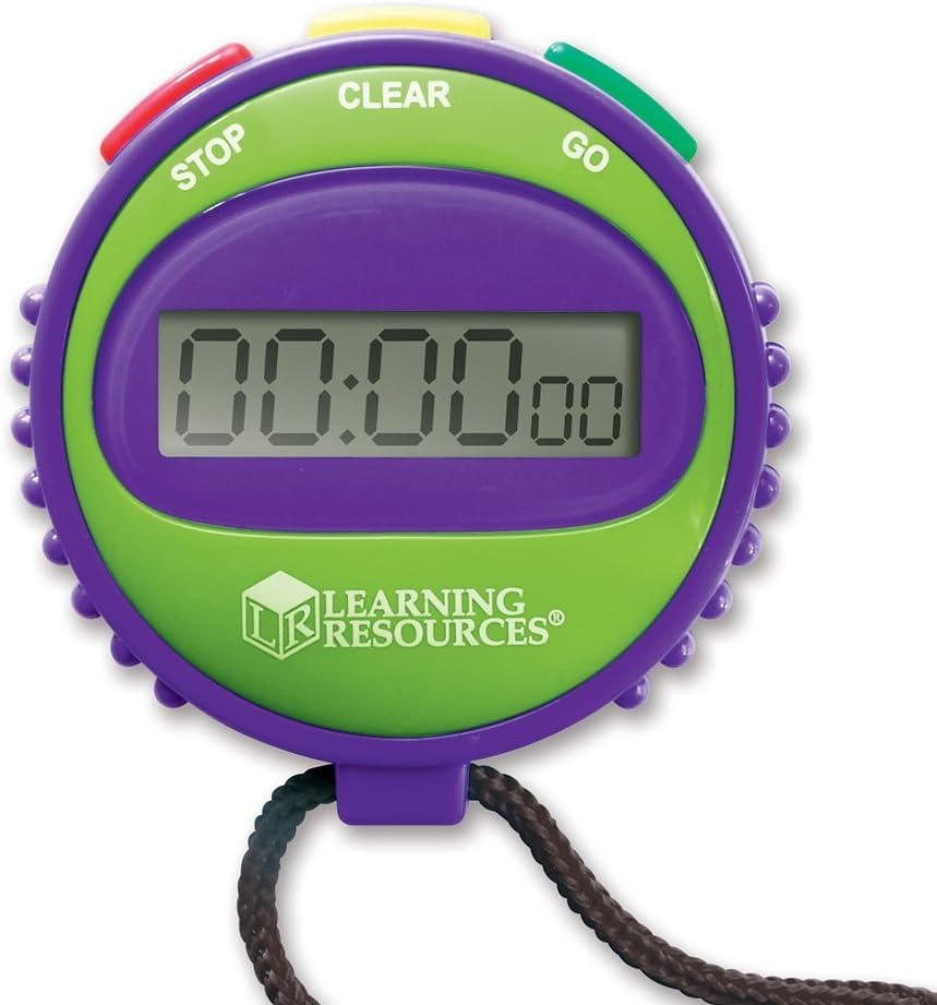 Learning Resources Simple 3-Button Stopwatch - Educational Timer for Kids Ages 5+ 5