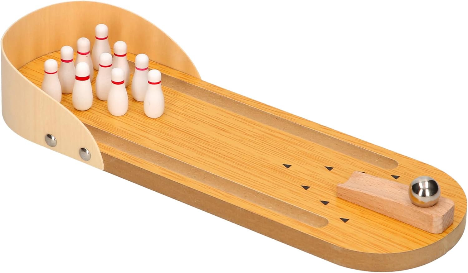 Padgett Bros 8212 Wooden Bowling Game Tabletop Skittles Set