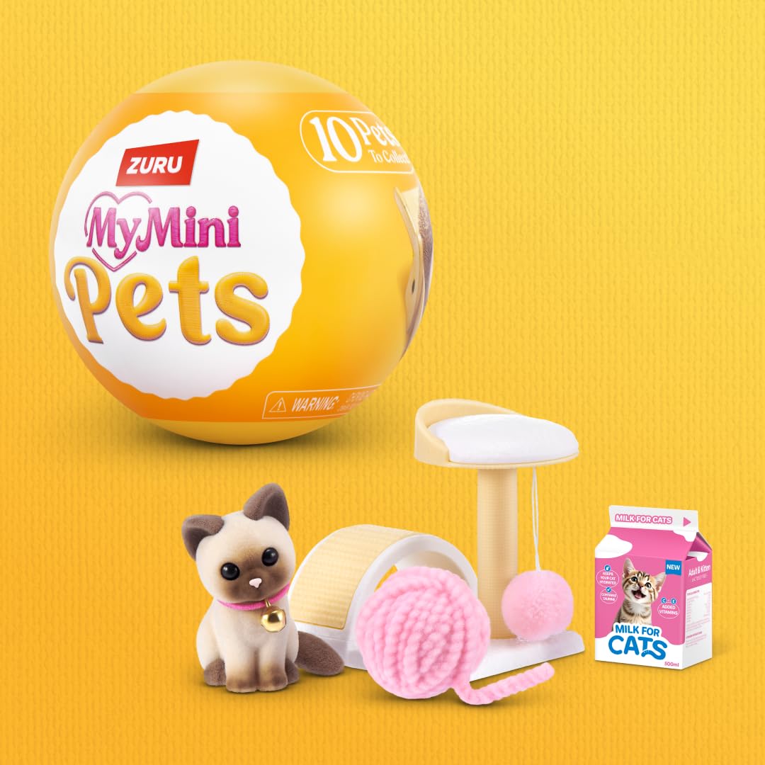 ZURU MY MINI My Mini Pet Series 1 (2 PACK) Collectible Mystery Capsule | Ages 3+ 4