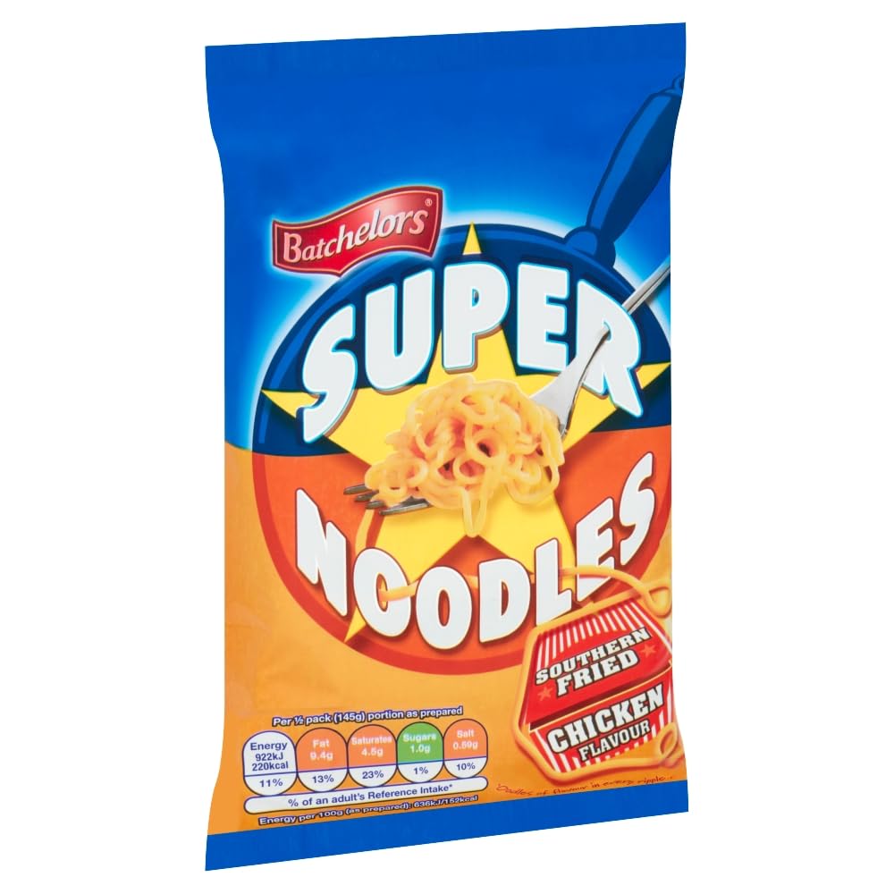 Batchelors Super Noodles - Southern Fried Chicken Flavour Instant Snack | 90g Single Pack