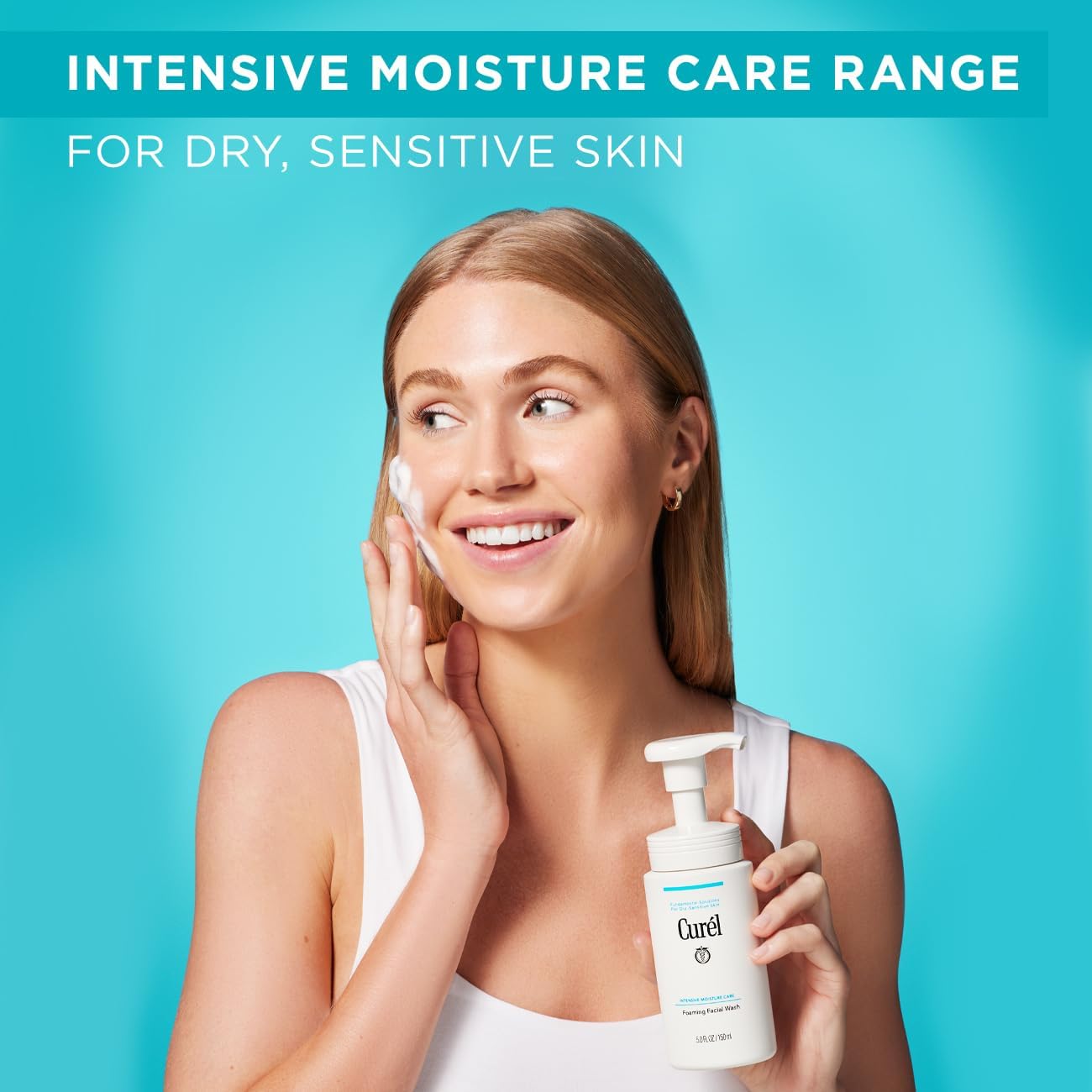 Curel Foaming Facial Wash - Gentle Cleanser for Dry, Sensitive Skin | 150ml 2