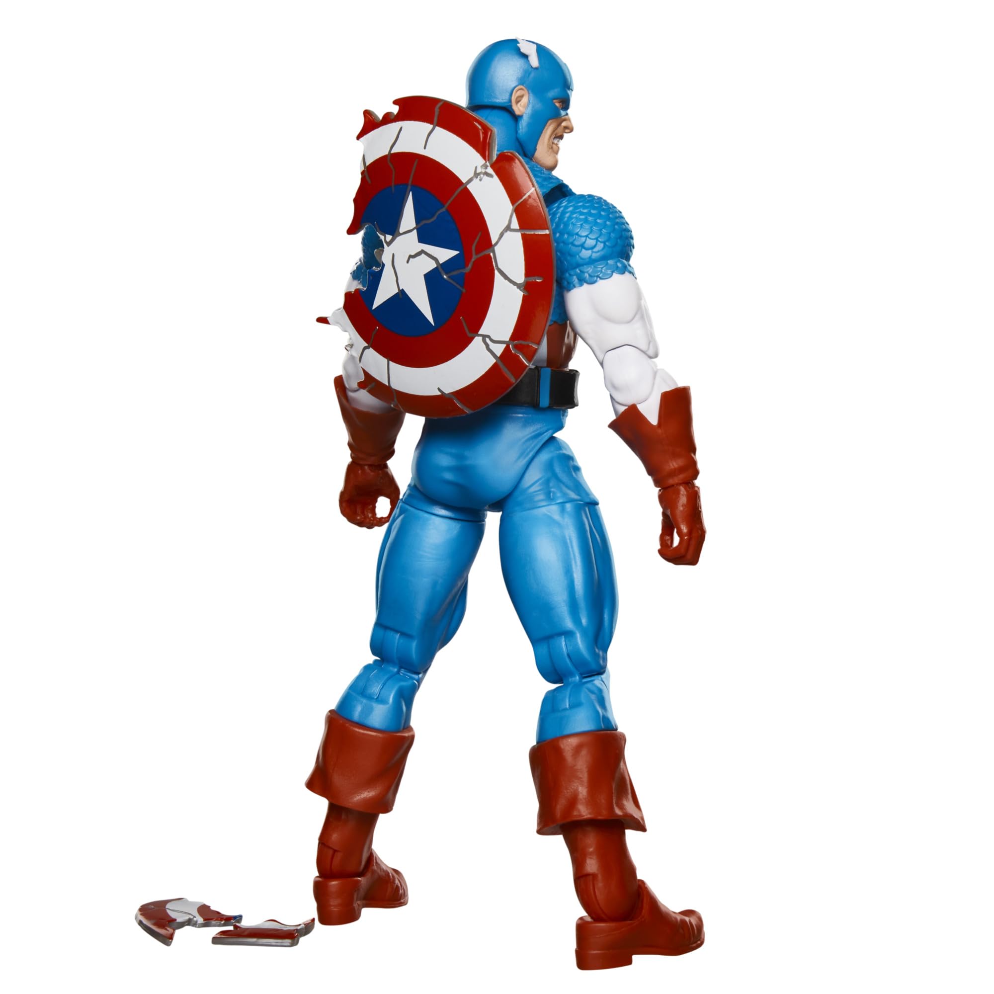 Marvel Legends Series Captain America Action Figure - Inspired by 1980s Secret Wars Comic, 6 Inch Collectible with Retro Packaging 4