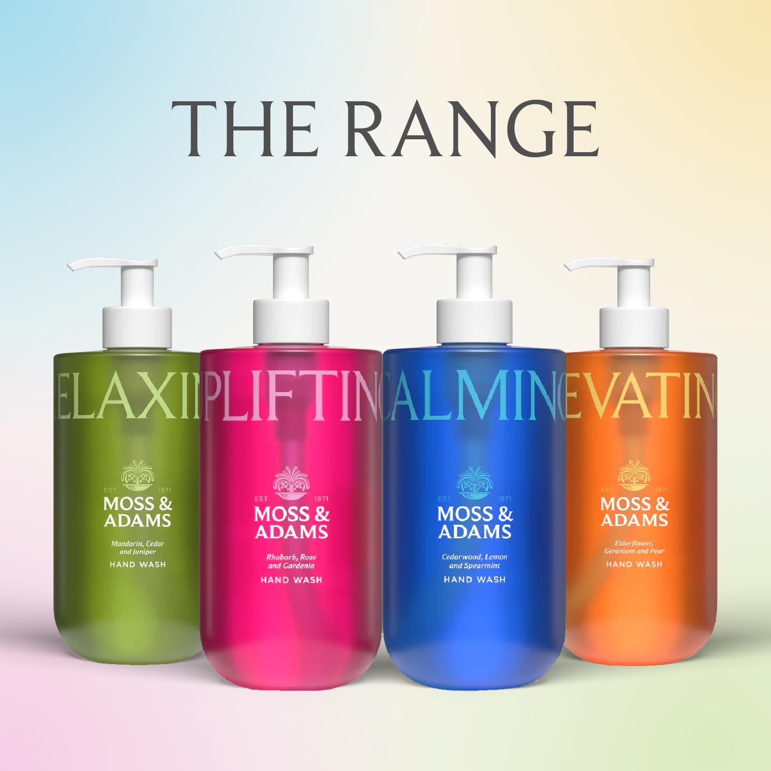 Moss & Adam Uplifting Hand Wash - Hydrating Formula with Vitamin B5 | Pack of 3, 400 ml Each 3