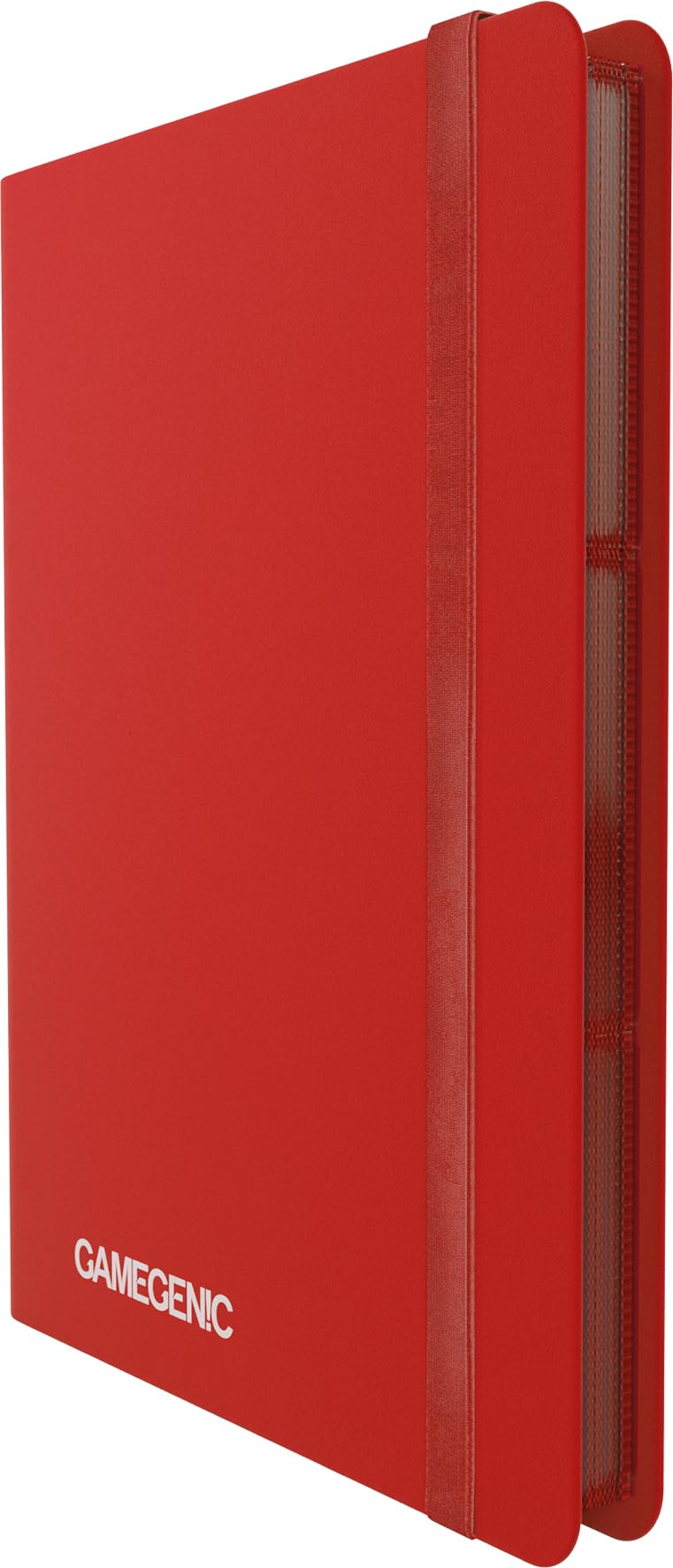 Gamegenic Casual Album - 18-Pocket Red Trading Card Storage | Holds 360 Sleeved Cards