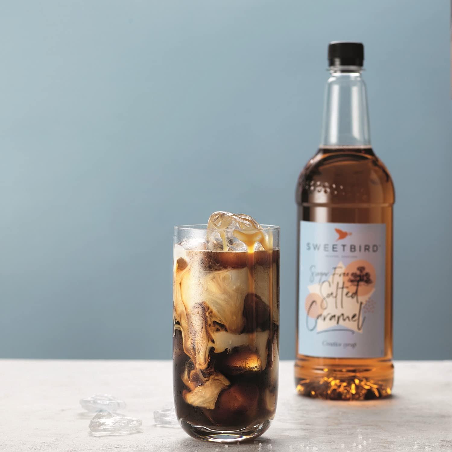Sweetbird Sugar Free Salted Caramel Syrup 1 Litre | NSB506 | Vegan Friendly