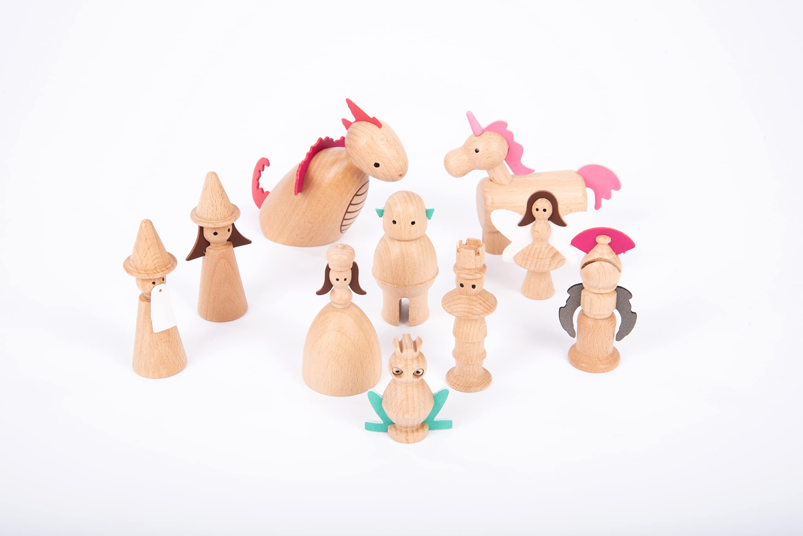 TickiT Wooden Enchanted Figures Set - 10 Fairy Tale Characters for Imaginative Play 9