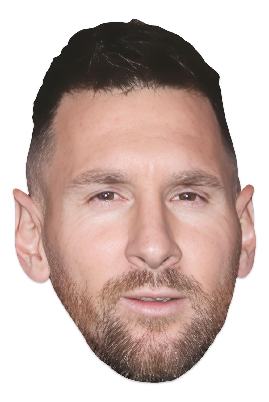 STAR CUTOUTS Lionel Messi Beard Cardboard Face Mask - One Size
