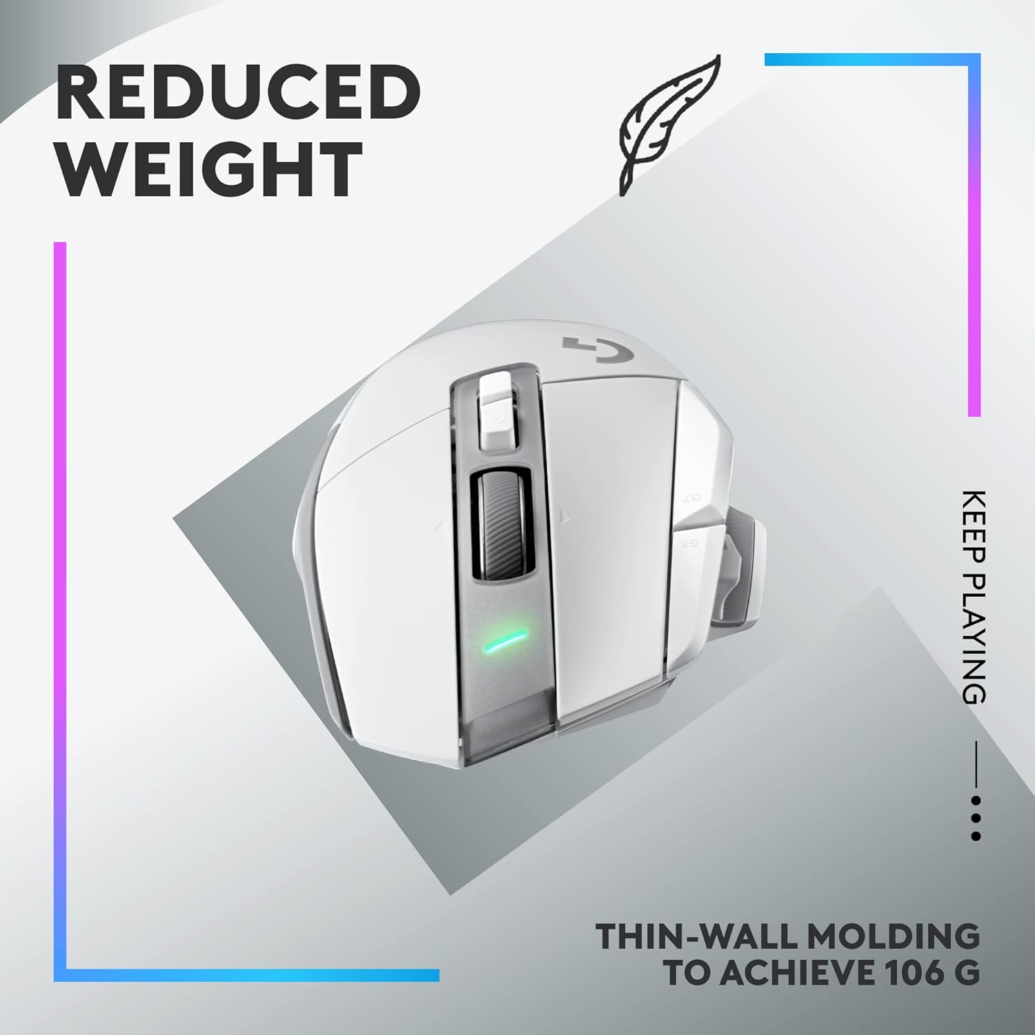 Logitech G502 X PLUS LIGHTSPEED Wireless RGB Gaming Mouse - White 4