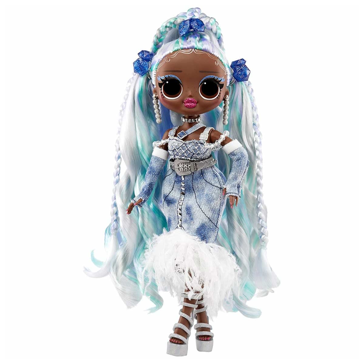 LOL Surprise OMG Fashion Show Hair Edition - Lady Braids 10" Doll with Transforming Hair & Accessories 13