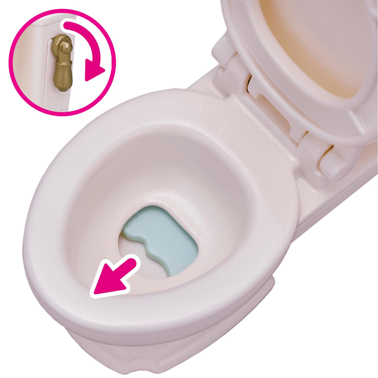 Sylvanian Families Toilet Set 5740 Dollhouse Playset | Includes 7 Pieces | Ages 3+ 5