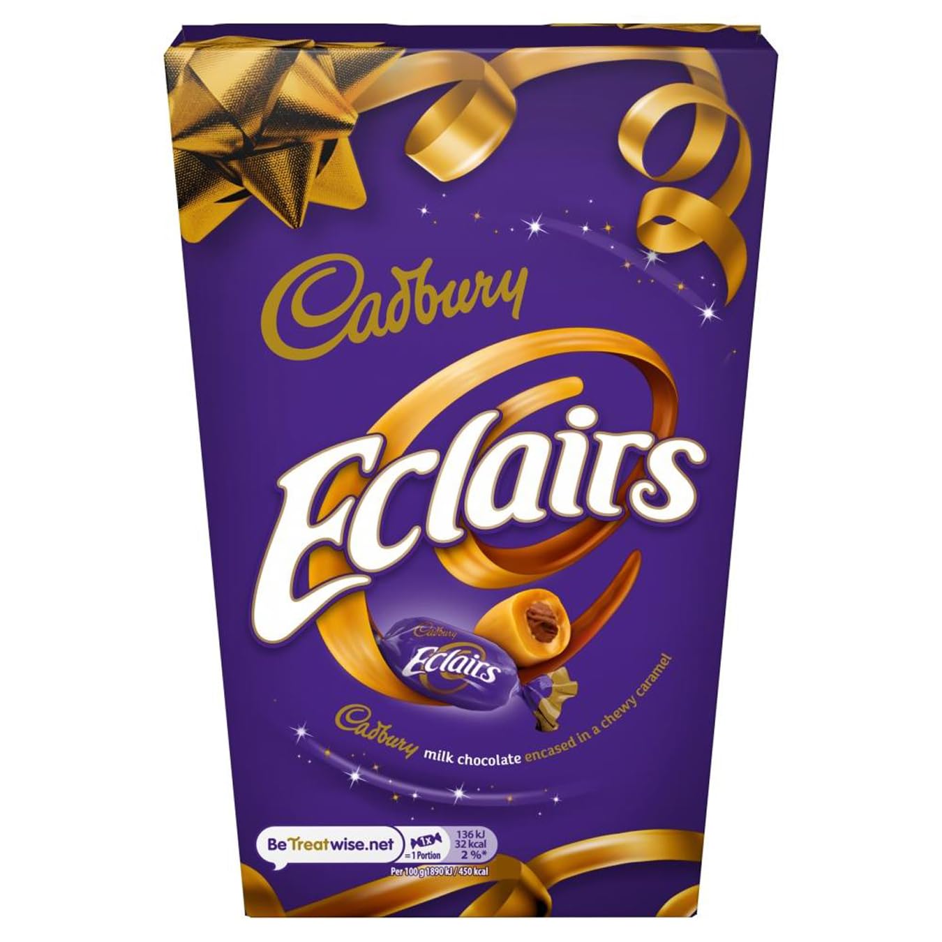 Cadbury Eclairs Chocolate Bag - Chewy Caramel with Milk Chocolate Centres | 350g