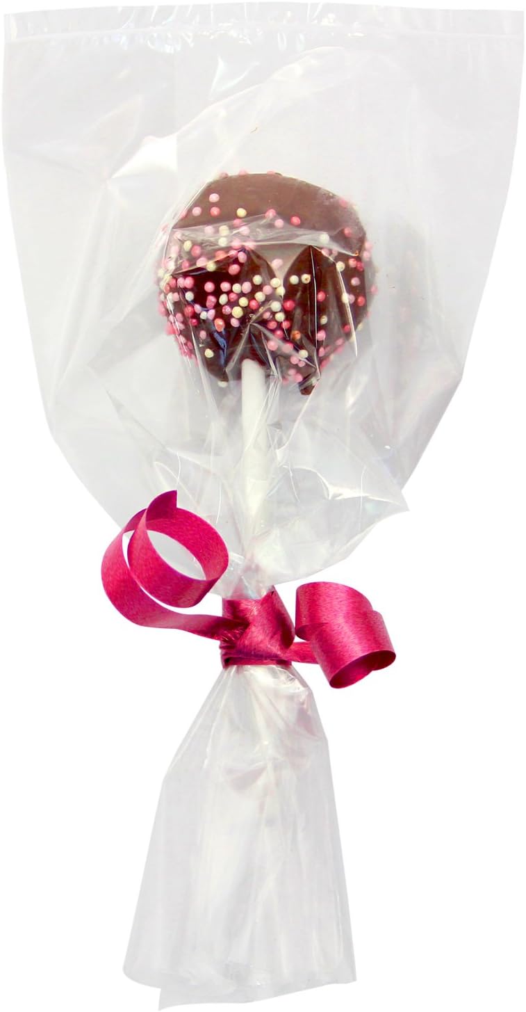 PME Cake Pop Bags with Silver Ties - 25 Pack, 254 x 76mm (10 x 3 in) 3