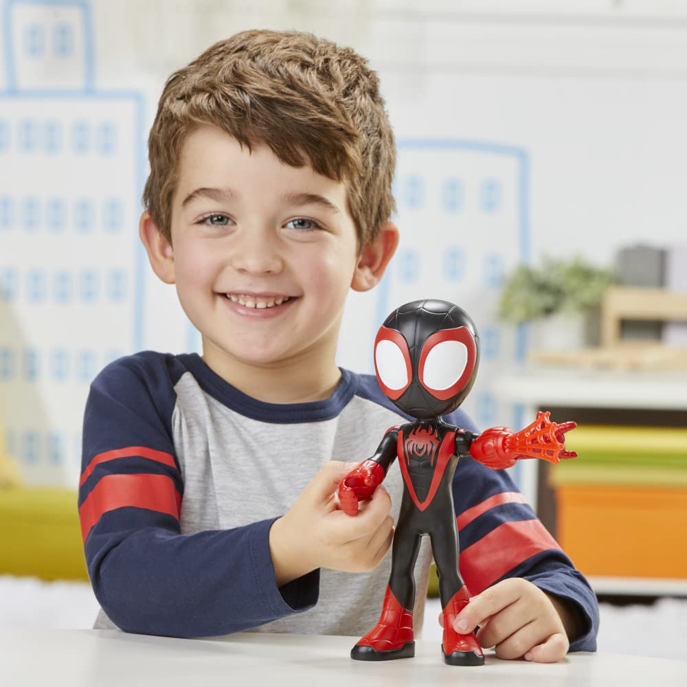 Hasbro Marvel Spidey and His Amazing Friends Supersized Miles Morales: Spider-Man Action Figure - 22.5 cm, Ages 3+ 17