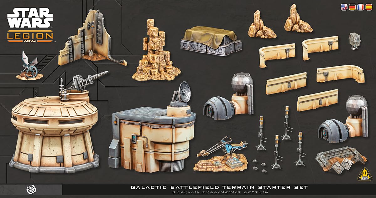 Asmodee Star Wars Legion: Galactic Battlefield Terrain Starter Set | Limited Time Bundle 1