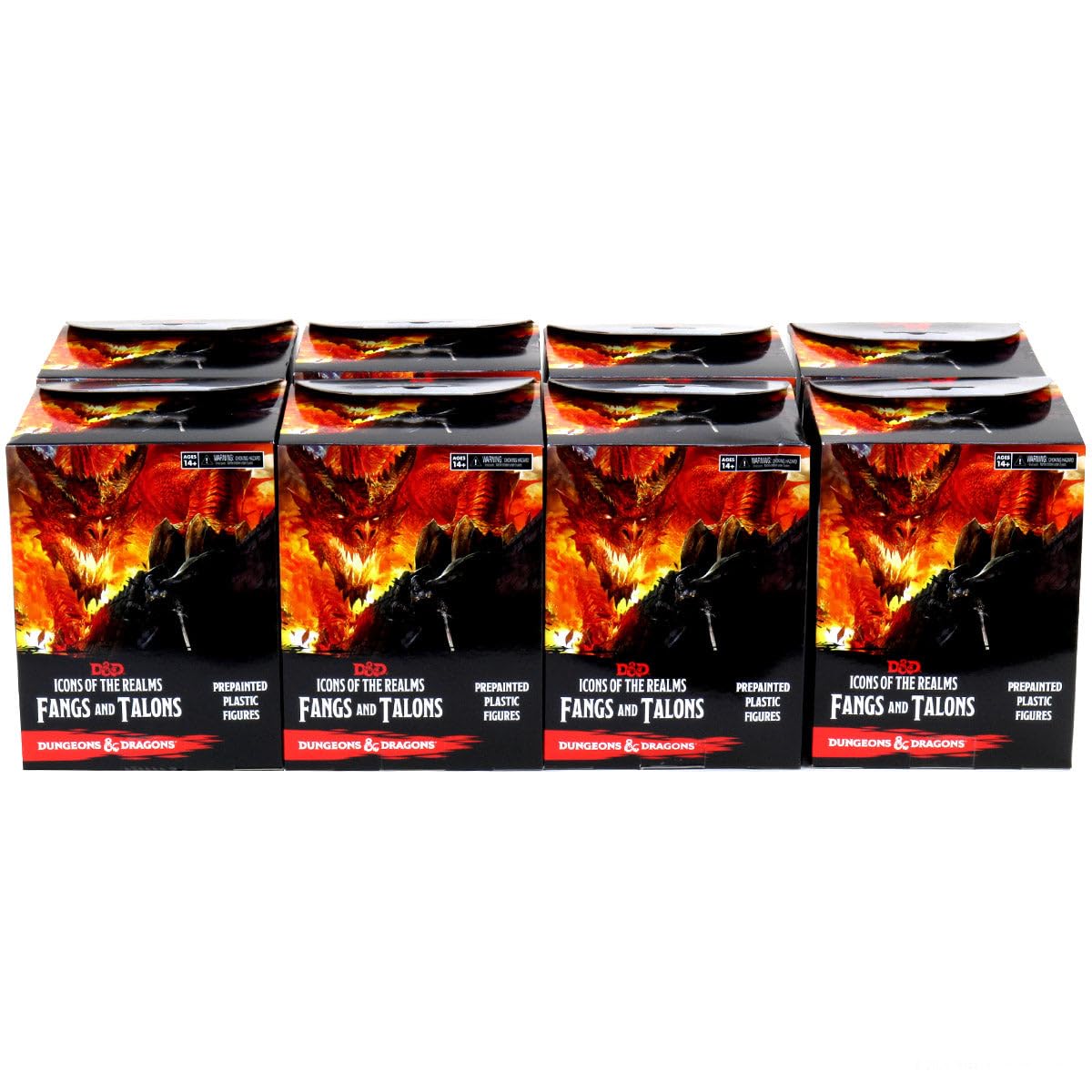 WizKids Dungeons &amp; Dragons Fangs &amp; Talons Miniaturen Booster Brick (8er-Pack)