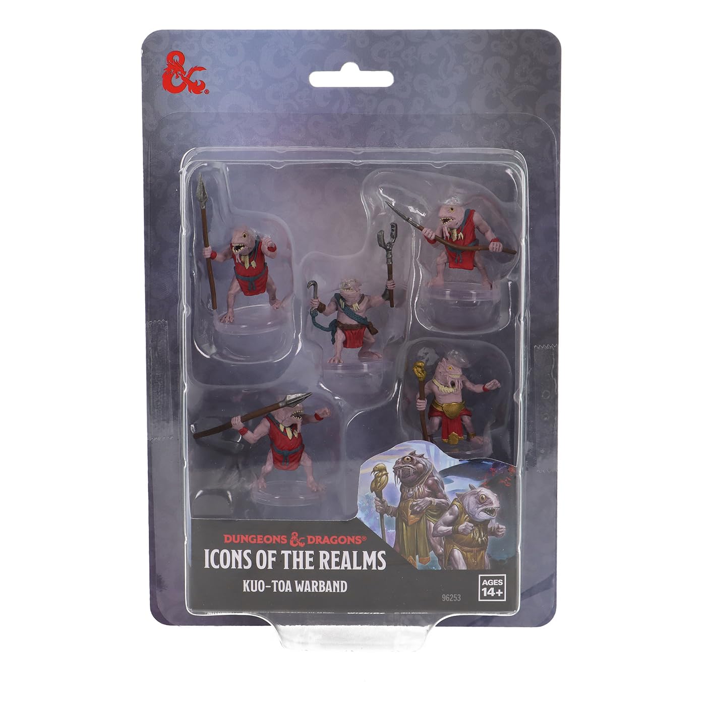 WizKids D&D Icons of the Realms Kuo-Toa Warband 5-Pack Miniatures