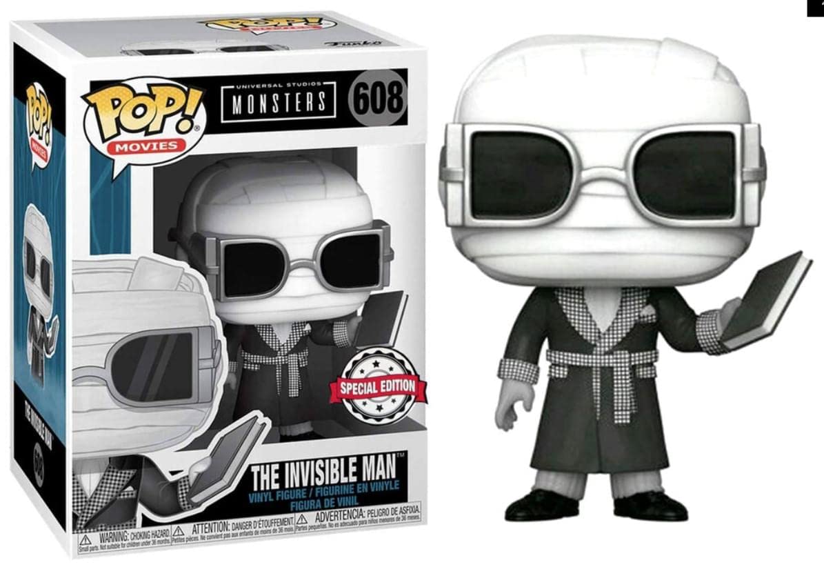 Funko Pop! Universal Studios Monsters - The Invisible Man Exclusive Vinyl Figure #608