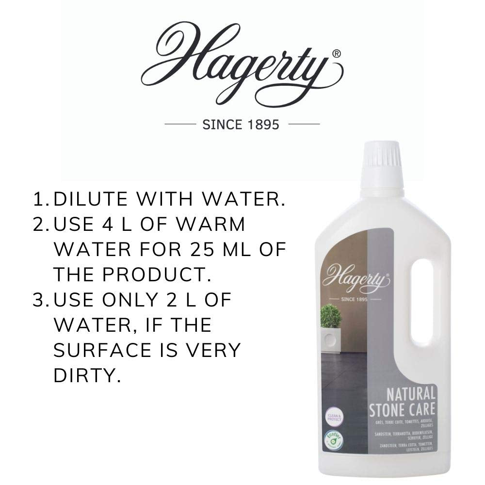 Hagerty Natural Stone Care 1L - Floor Cleaner for Marble, Terracotta & Slate 3