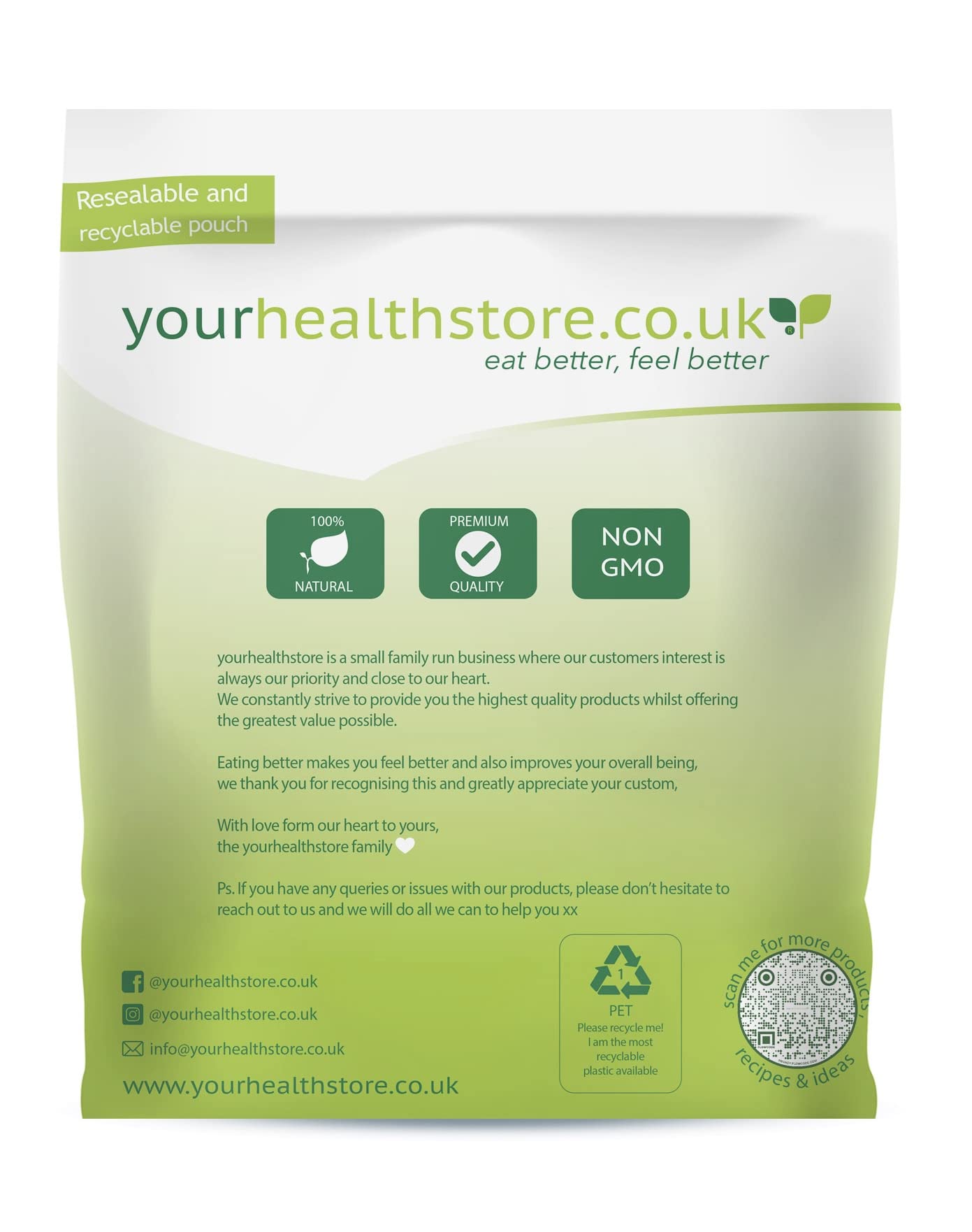 yourhealthstore Premium Unmodified Gluten Free Arrowroot Powder | 1 kg White Powder | Vegan 2