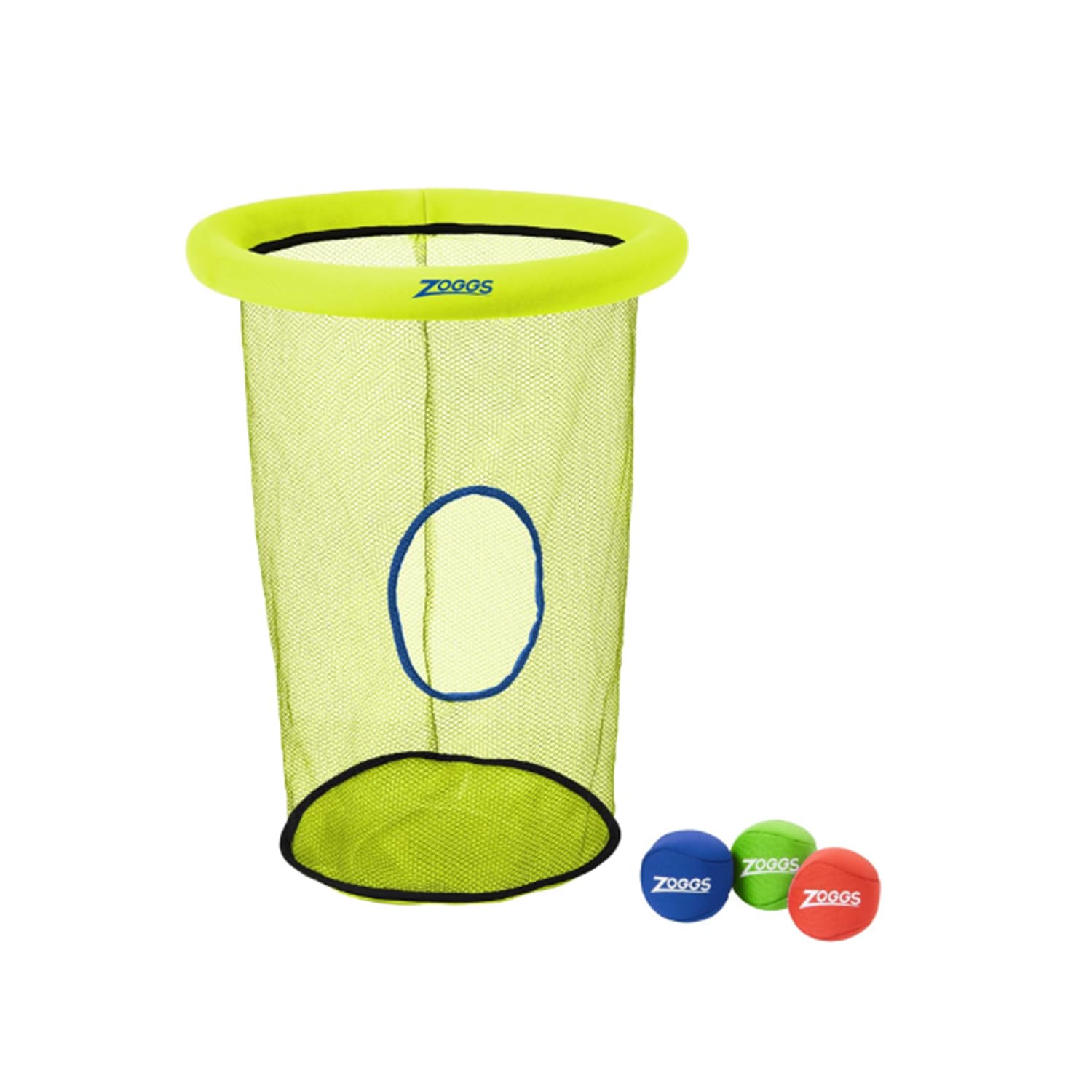 Zoggs Dive & Drop Underwater Netball Basketball Game - Ages 3+ | Floating Hoop & 3 Sinking Balls