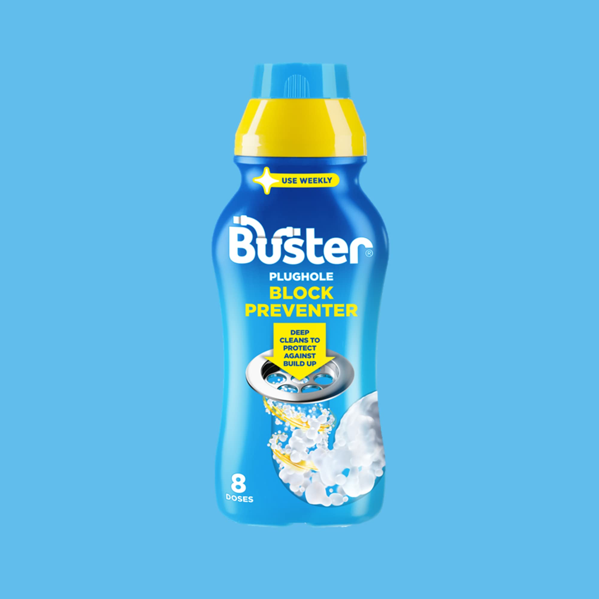 Buster Abflussreiniger – 500 ml, Tiefenreinigung von Rohren und Überläufen 4