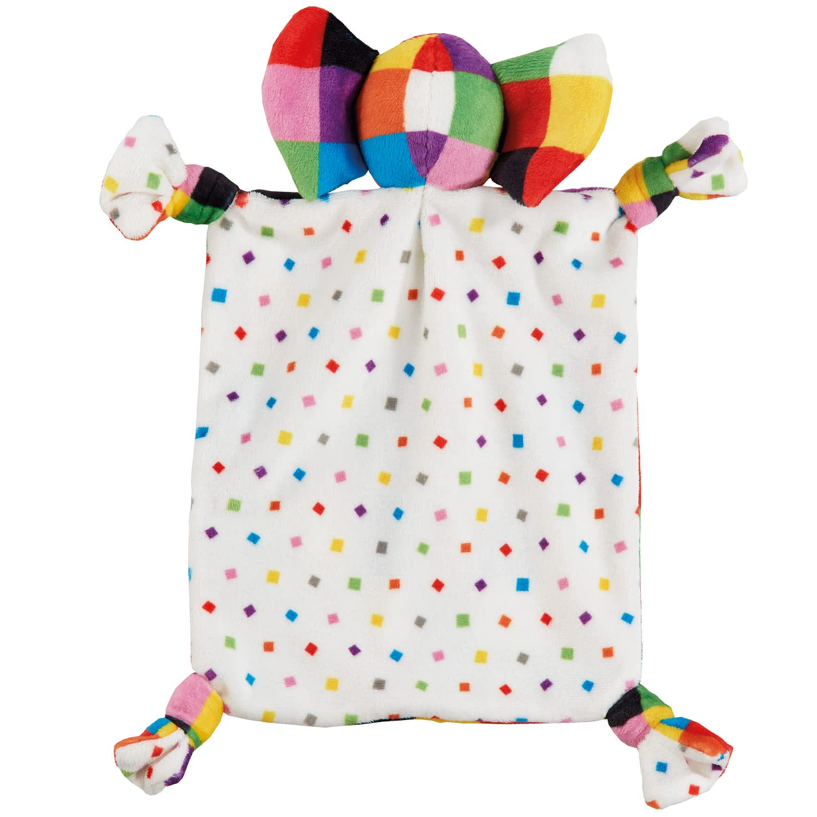 Rainbow Designs Elmer Elephant Comfort Blanket | Baby Soft | Polyester | Suitable from Birth 2