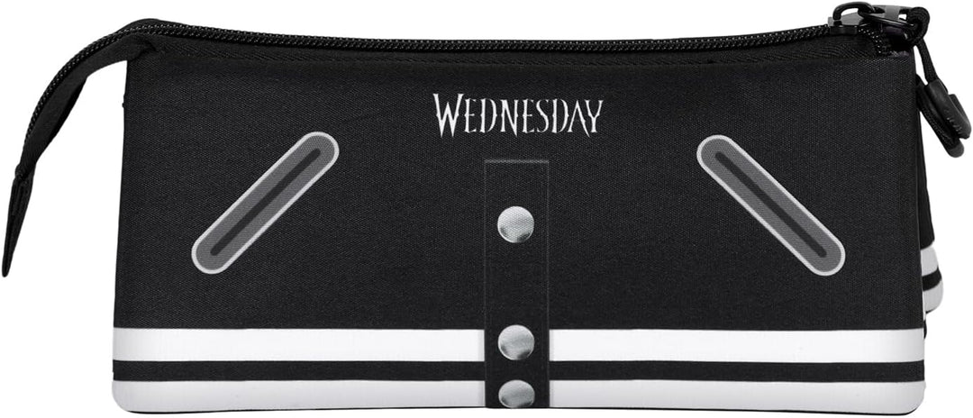 Wednesday Varsity-FAN Triple Pencil Case 2.0, Black (06148)